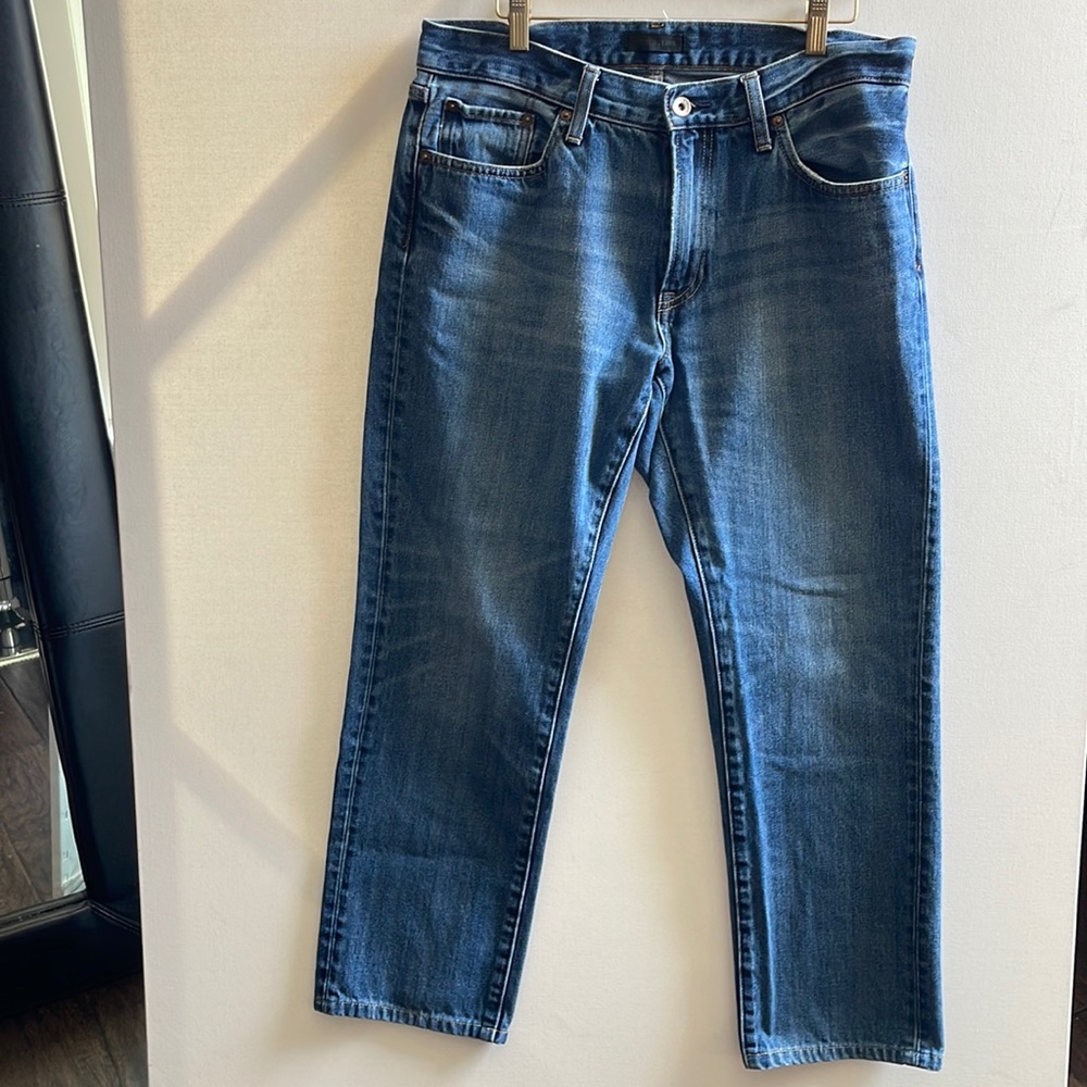 Uniqlo Men’s Regular Fit Straight middle rise blue jeans | size 33